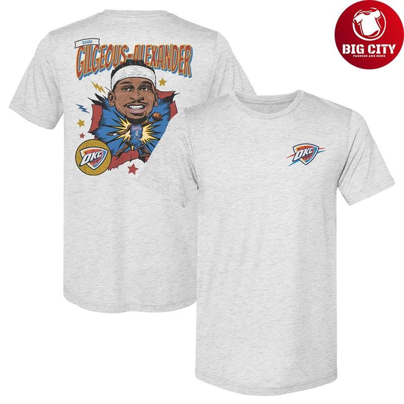 Shai Gilgeous-Alexander Oklahoma City Thunder Caricature 2 side Shirt