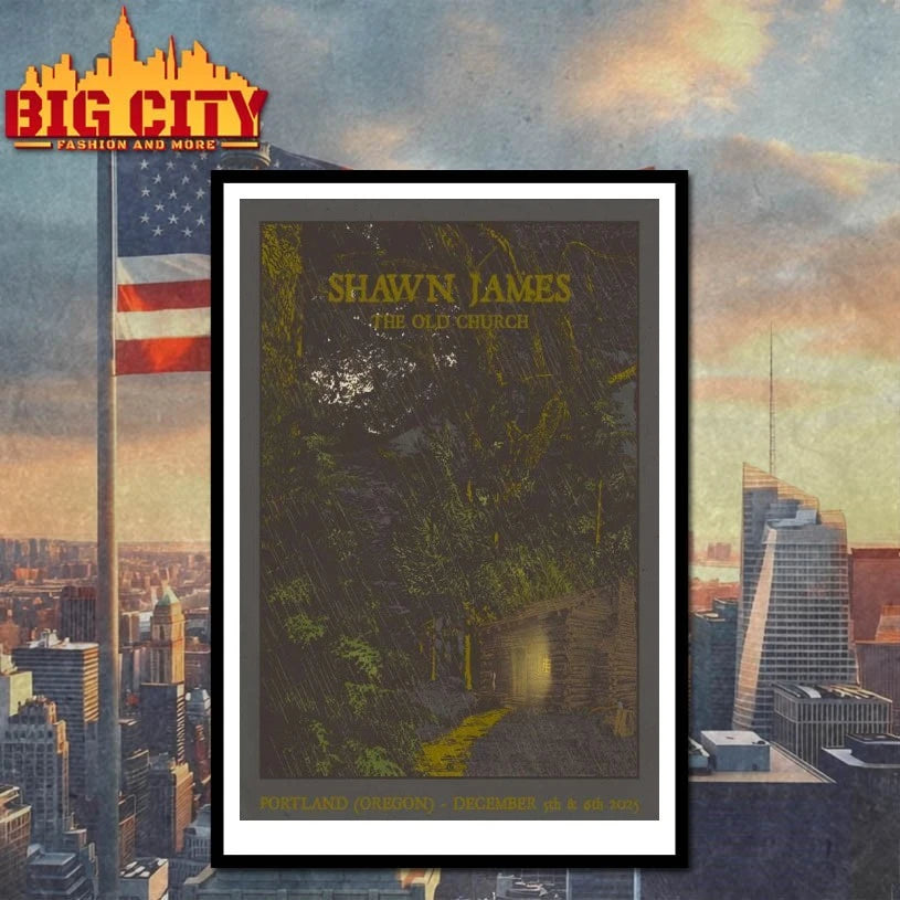 Shawn James The Old Church Concert Hall In Portland OR Dec 5-6 2025 Poster shirt