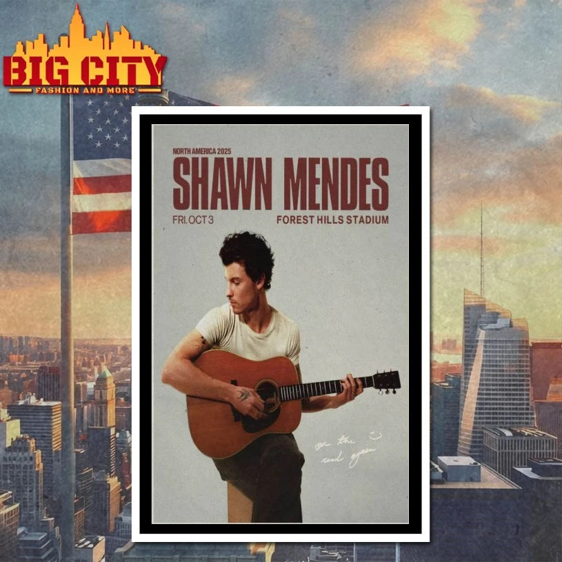 Shawn Mendes Forest Hills Stadium Tour 2025 Poster shirt