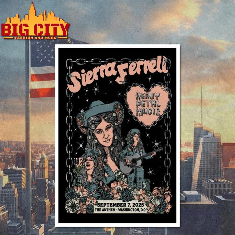 Sierra Ferrell Sept 7 2025 The Anthem Washington Poster shirt