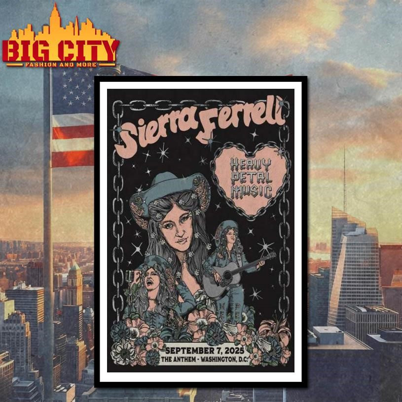 Sierra Ferrell September 7 2025 Washington DC Poster shirt