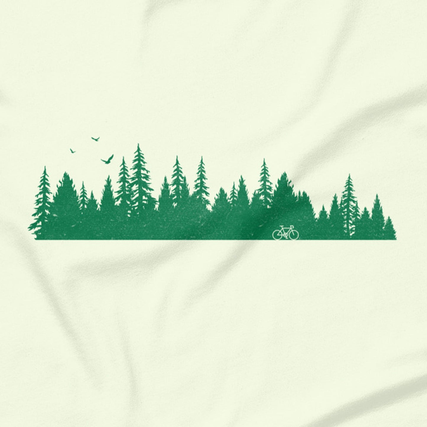 Silhouette Forest Cyclist - Unisex T-shirt