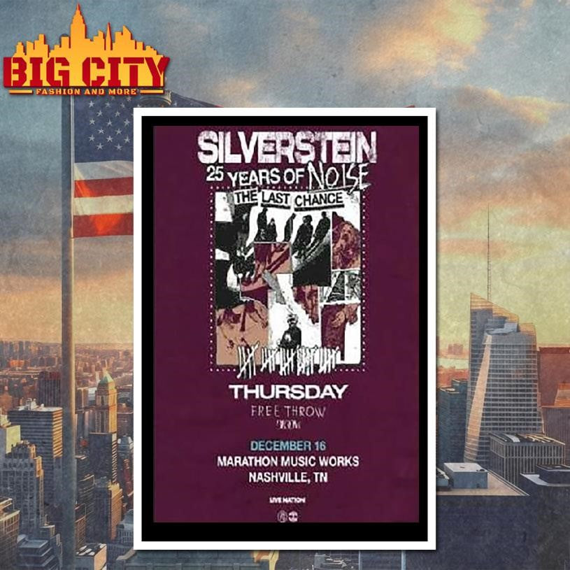 Silverstein Marathon Music Works Dec 16 2025 Shirt