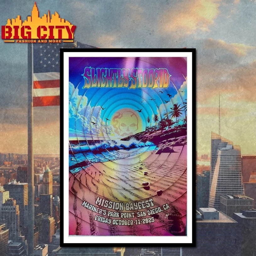 Slightly Stoopid Mariner’s Park Point 2025 Poster shirt