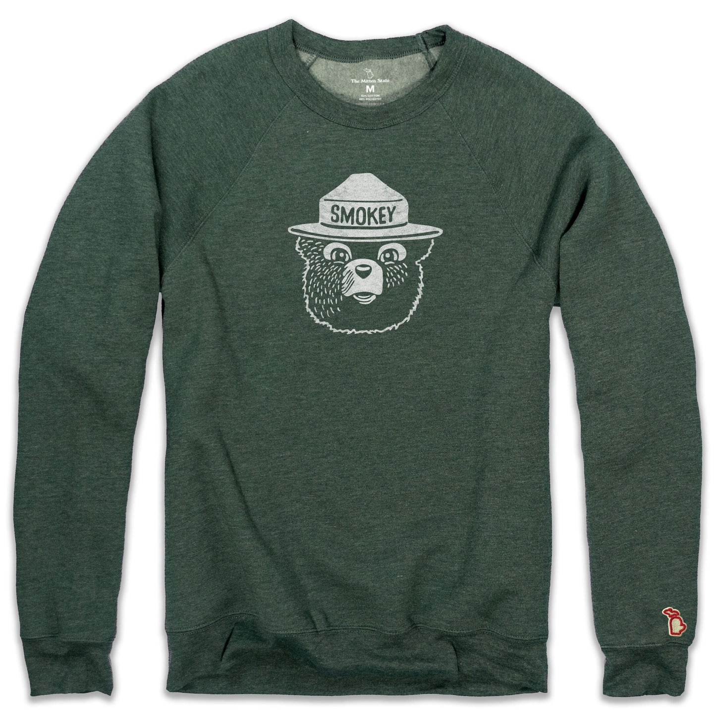 SMOKEY BEAR - WOOD CARVING FLEECE SWEATSHIRT (UNISEX)