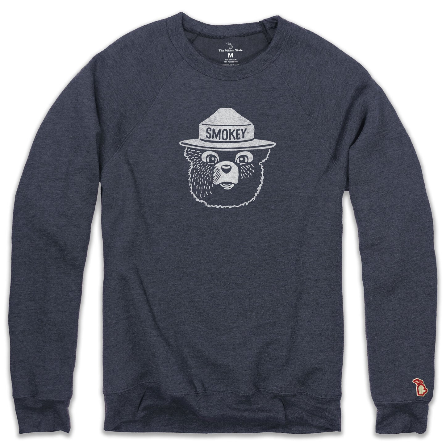 SMOKEY BEAR - WOOD CARVING FLEECE SWEATSHIRT (UNISEX)