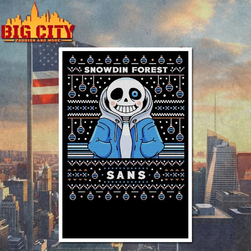 Snowdin Forest San ugly christmas shirt