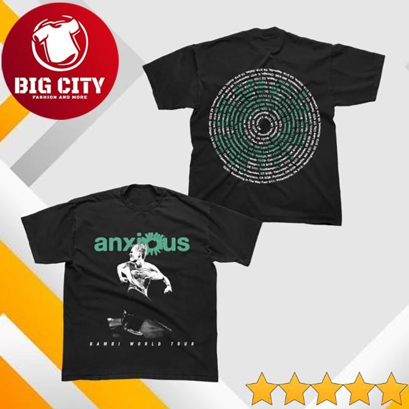 Somemerchco Anxious World Tour Two Sided Shirt