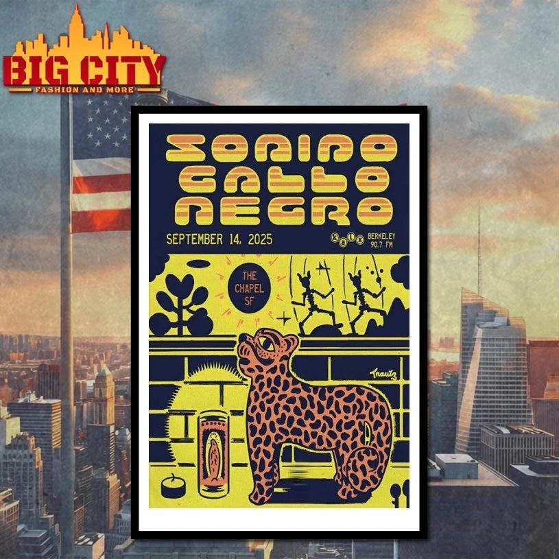 Sonido Gallo Negro San Francisco Tour On Sep 14 2025 Poster shirt