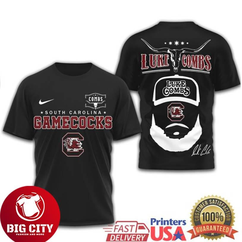 South Carolina Gamecocks Official NCAA Luke Combs Two Sided Shirt