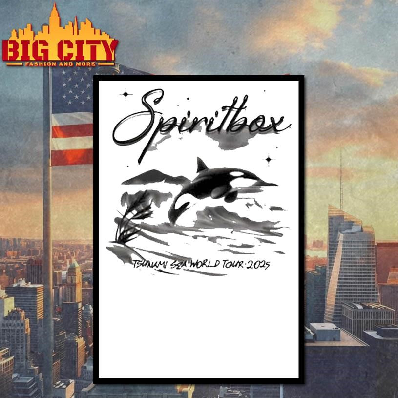 Spiritbox Tsunami Sea World Tour 2025 Orca Whale Shirt