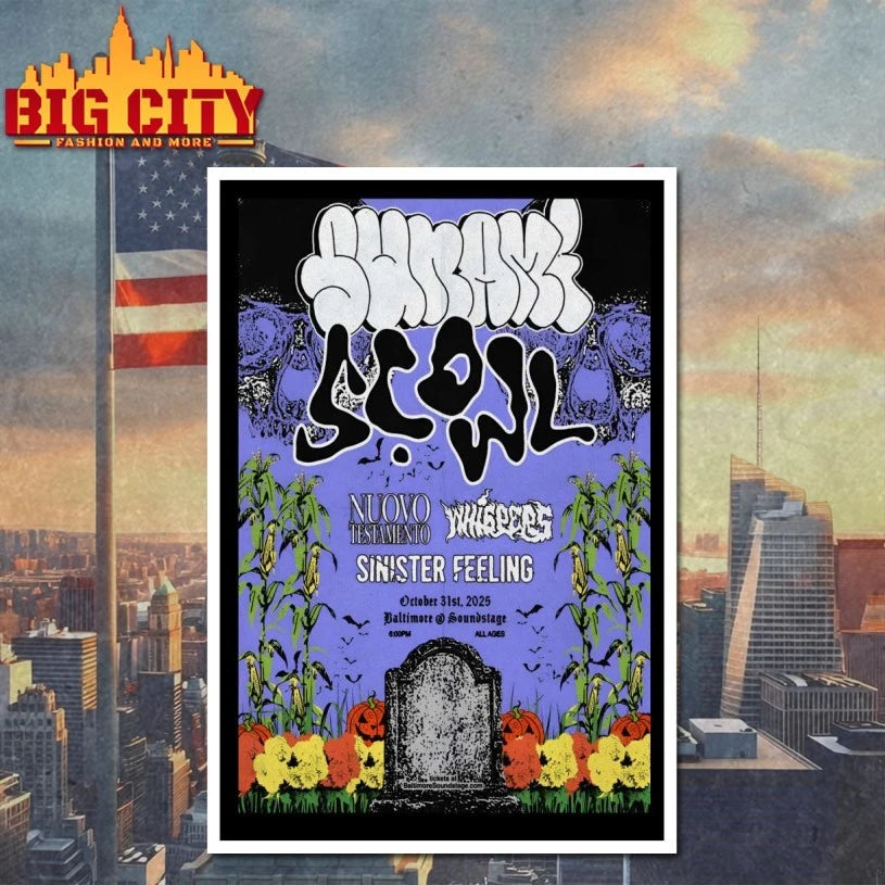 Sunami And Scowl Baltimore MD Oct 31 2025 Poster Shirt