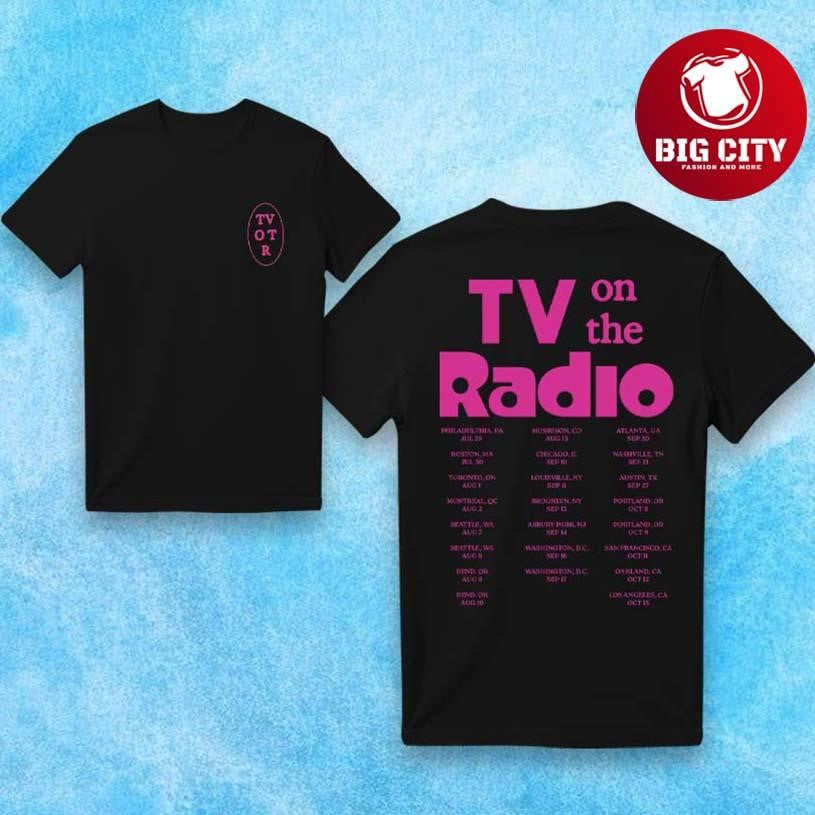 TV On The Radio 2025 Tour Two Sided Shirt
