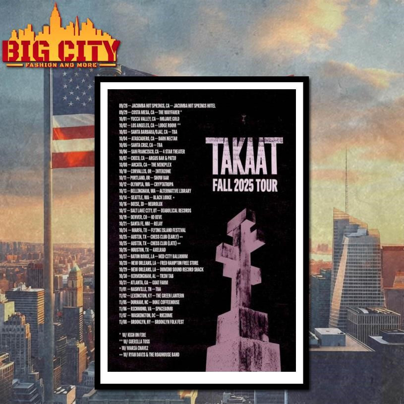 Takaat 2025 Fall Tour Poster Shirt