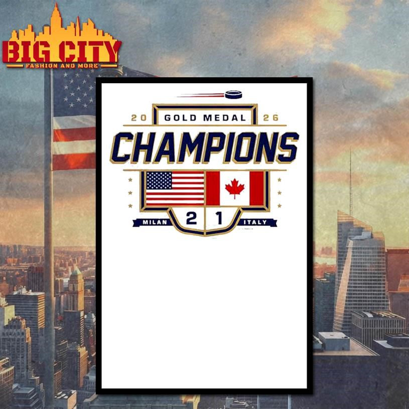 Team USA Hockey Gold Medal Champion 2-1 score Shirt