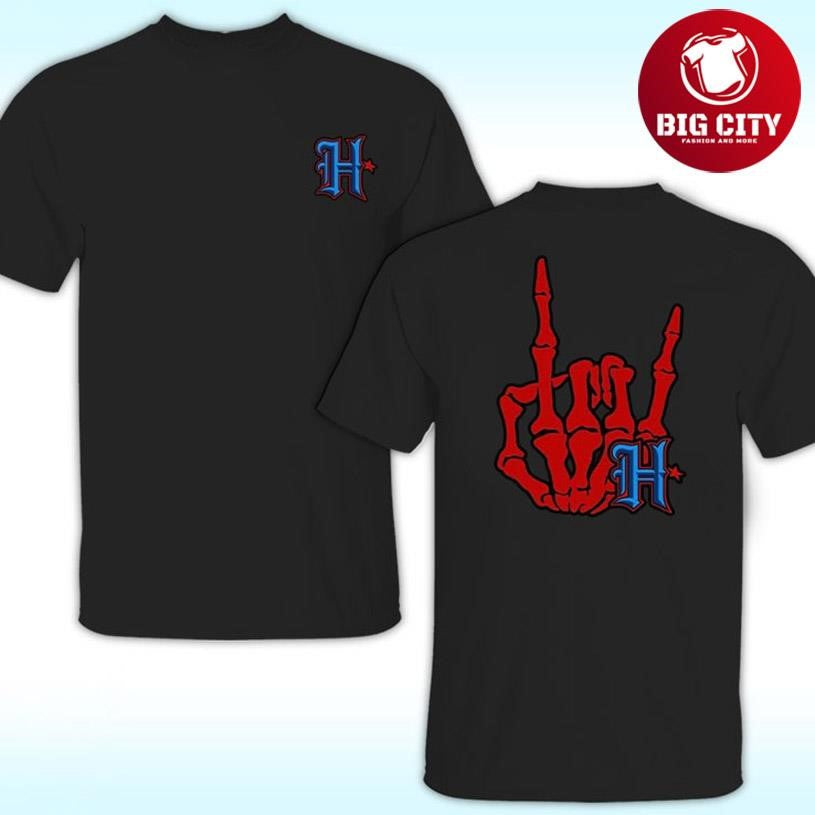 Texans H-Town Houston Rock Hand Two Sided Shirt