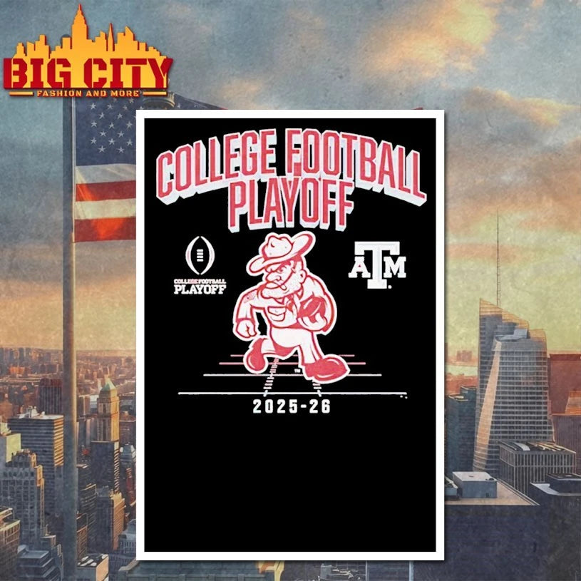 Texas A&M 2025 CFP Mascot College football playoff shirt