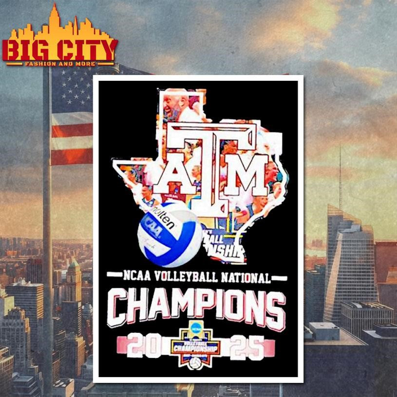 Texas A&M Aggies 2025 Volleyball National Champions State Vintage shirt