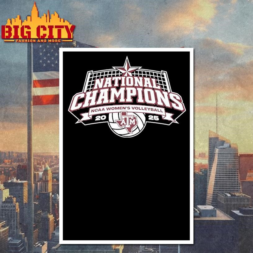 Texas A&M Volleyball 2025 National Champions Logo shirt