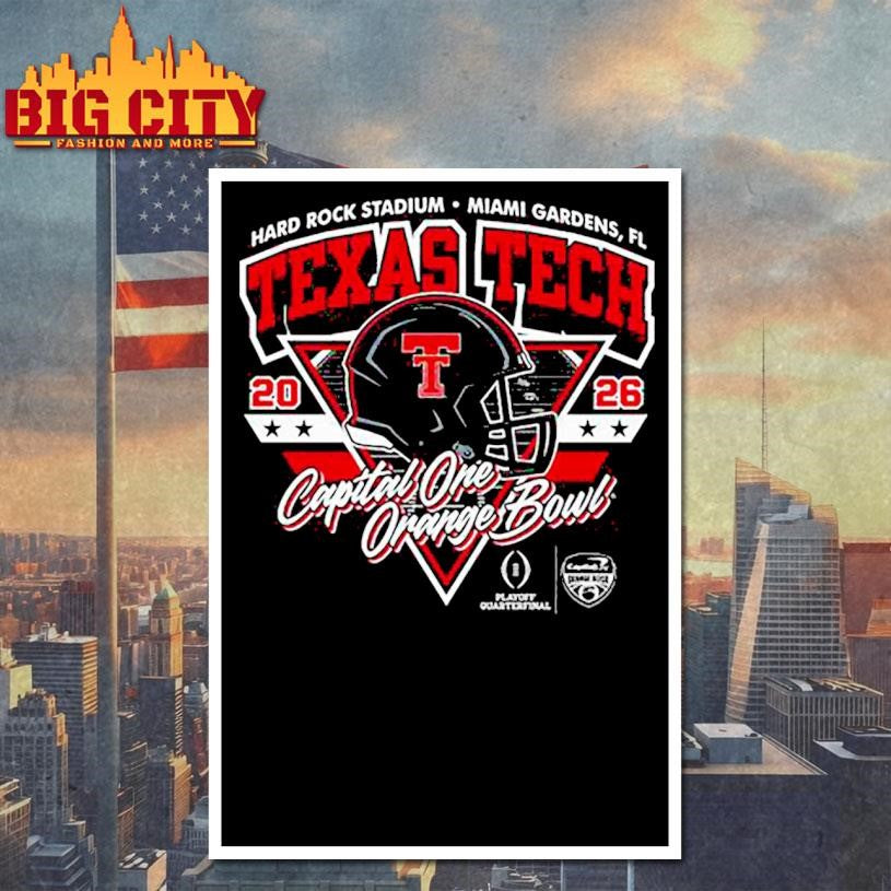 Texas Tech 2025 CFP Orange Bowl Alternate shirt
