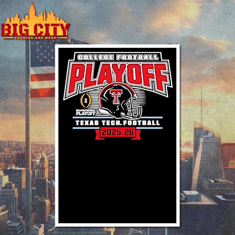 Texas Tech Red Raiders 2025 26 College Football Playoff Helmet Shirt