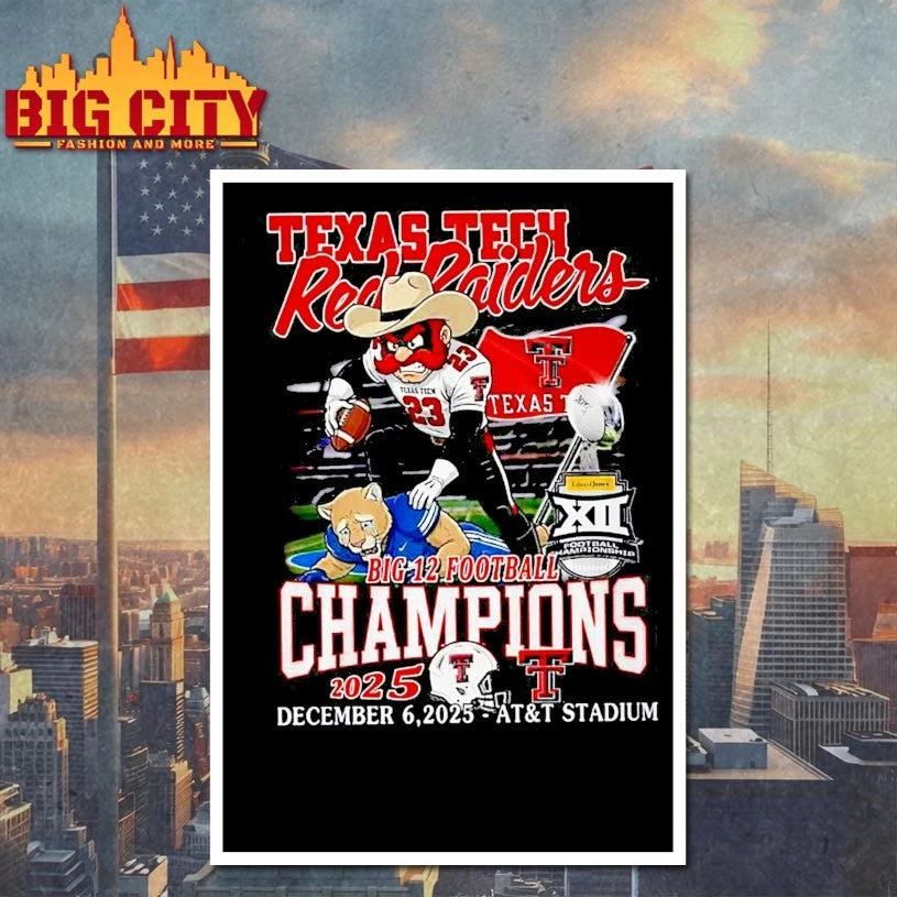 Texas Tech Red Raiders Beat BYU Cougars BIG 12 shirt