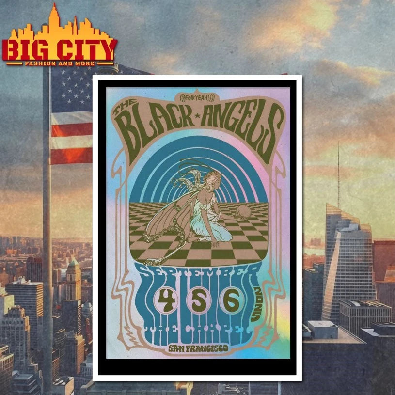 The Black Angels Sept 4-6 2025 The Chapel In San Francisco CA Poster Shirt