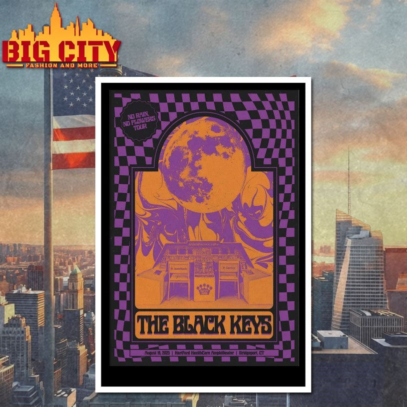The Black Keys August 19 2025 Hartford HealthCare Amphitheater In Bridgeport CT Poster Shirt