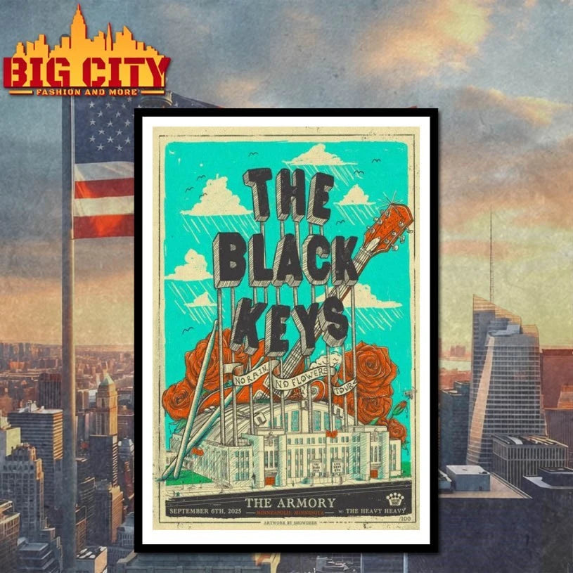 The Black Keys Sept 6 2025 Minneapolis Minnesota Poster Shirt