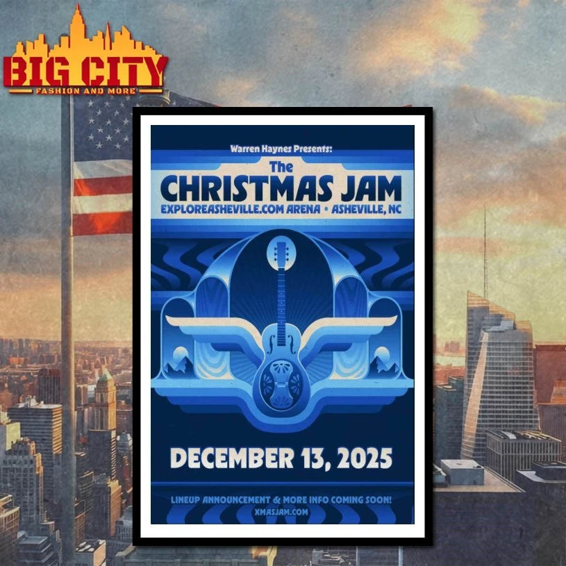 The Christmas Jam Asheville, NC Event 2025 Poster shirt