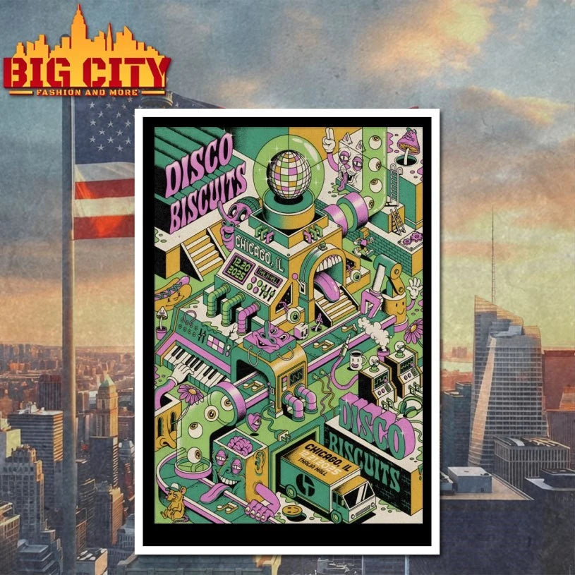 The Disco Biscuits Dec 20-21 2025 Thalia Hall In Chicago IL Poster shirt
