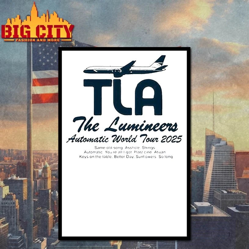 The Lumineers TLA Automatic World Tour 2025 shirt