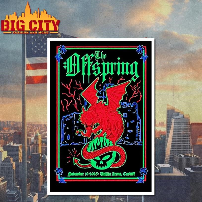 The Offspring Nov 10 2025 Utilita Arena Cardiff Shirt