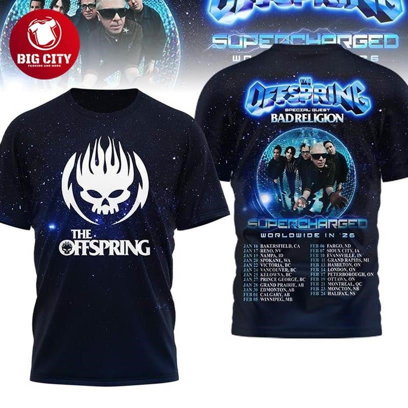 The Offspring Supercharged Worldwide In 2026 Two Sided Shirt
