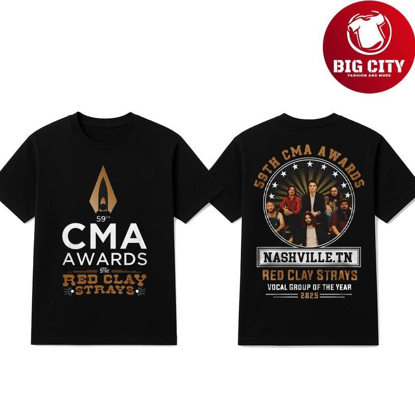 The Red Clay Strays CMA Awards Vocal Group Of The Years 2025 Two Sided Shirt