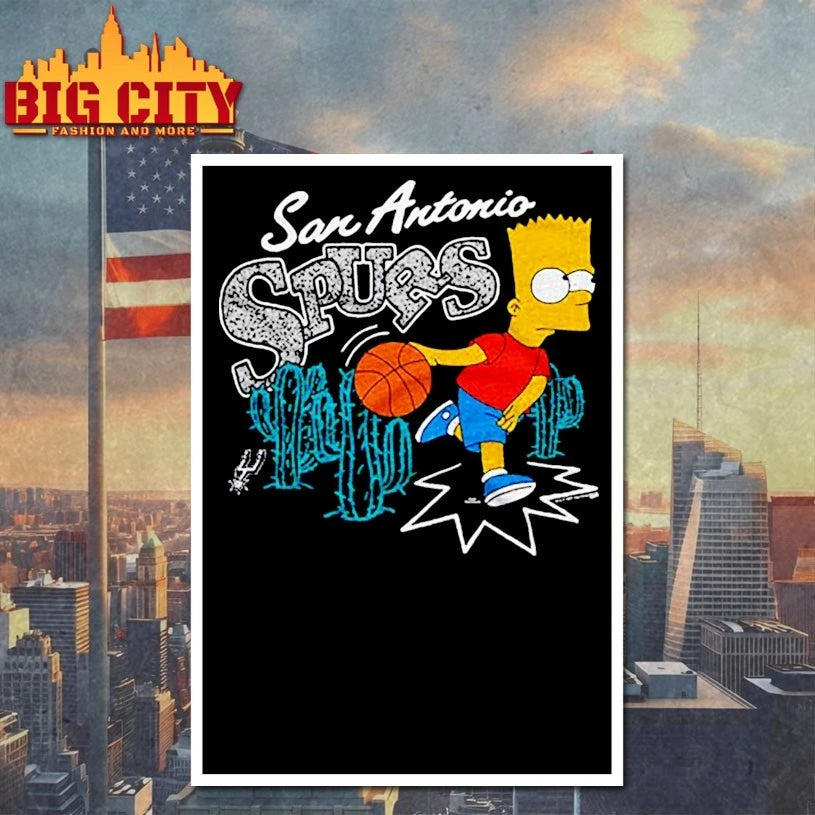 The Simpsons Bart x San Antonio Spurs shirt