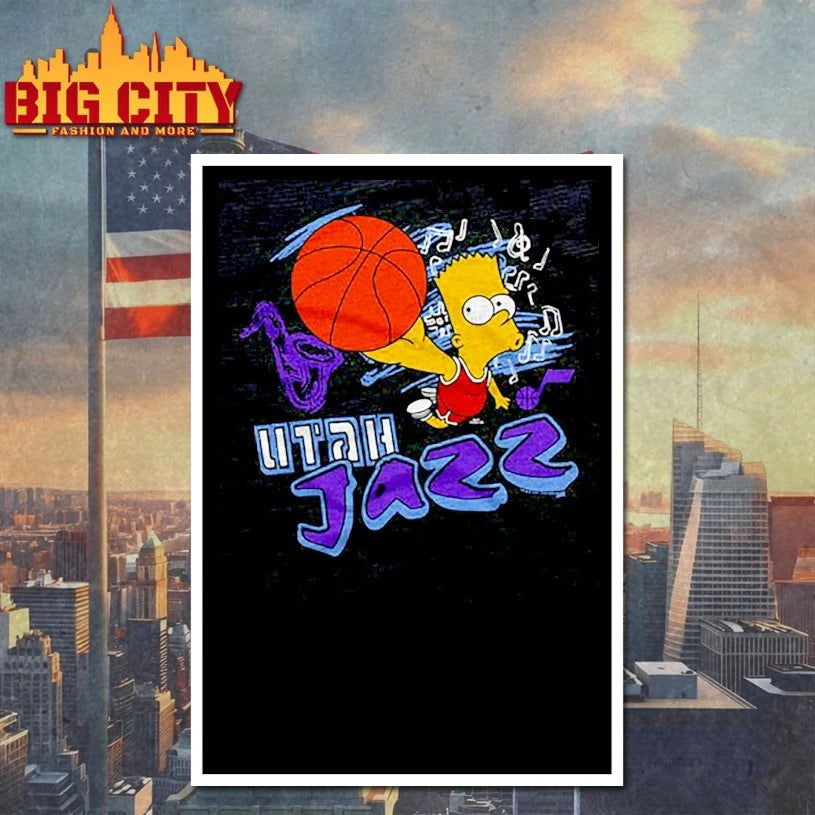 The Simpsons Bart x Utah Jazz shirt