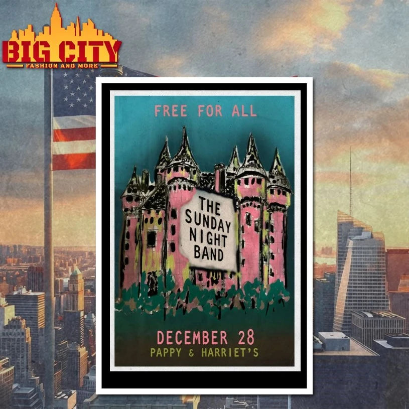 The Sunday Night Band Dec 28 2025 Pappy And Harriet’s In Pioneertown CA Poster shirt