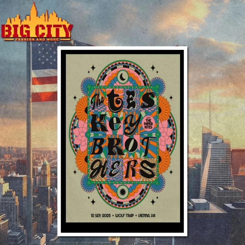The Teskey Brothers Sep 10 2025 Wolf Trap Vienna, VA Poster Shirts