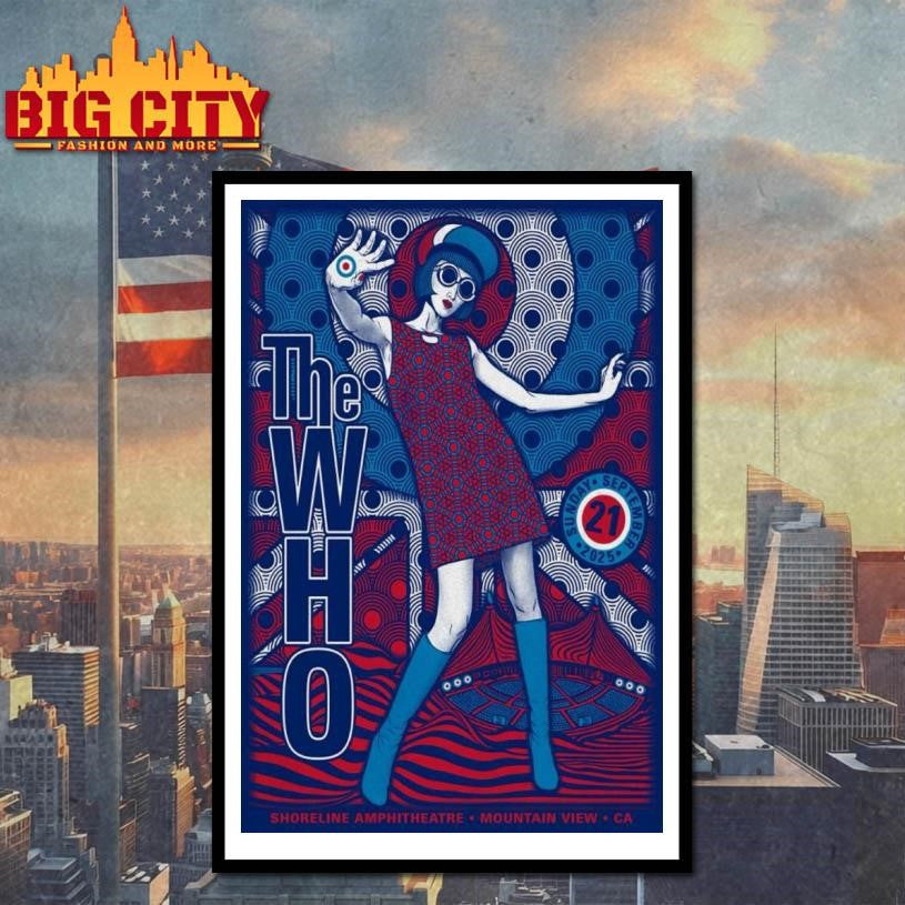 The Who Mountain View Sept 2025 Poster Shirt