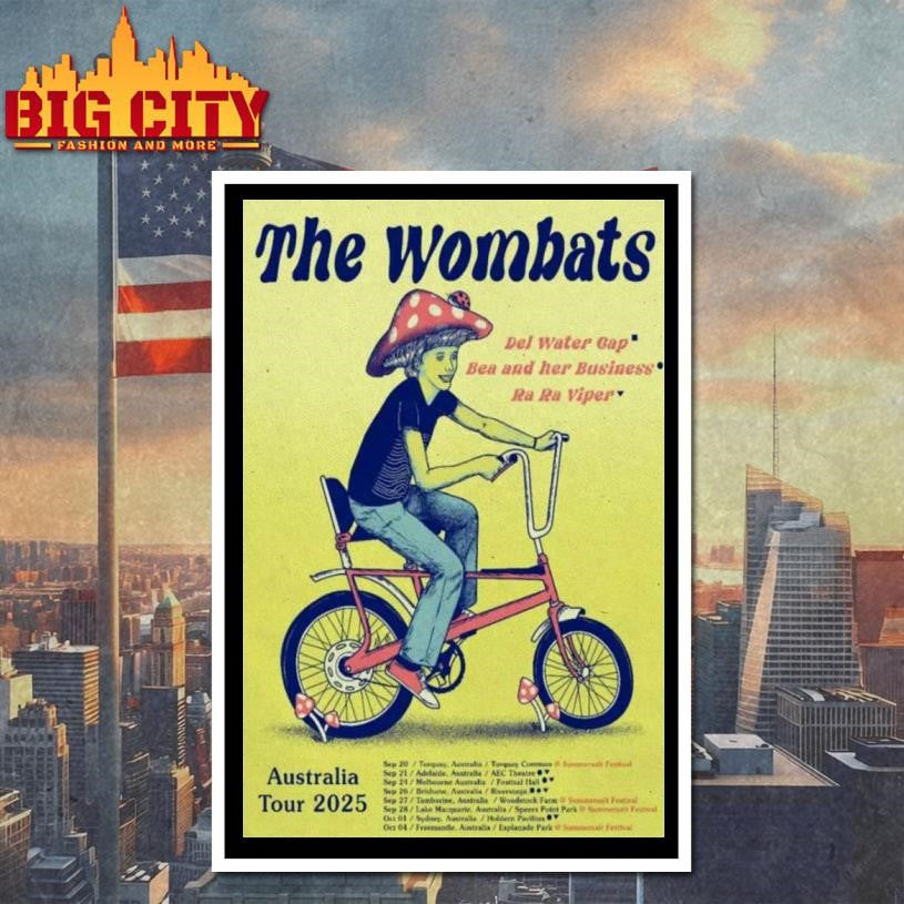 The Wombats Live Tour Poster 2025 Shirt