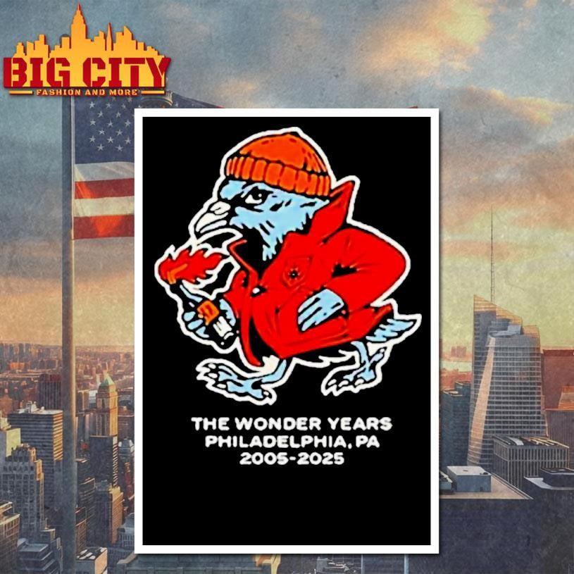 The Wonder Years Philadephia Pa 2005 2025 Molotov Pigeon Shirt