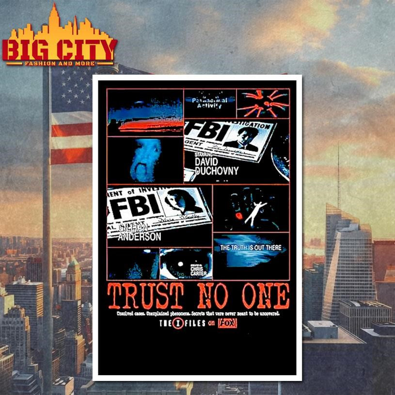 The X Files Fbi Project Promo Trust No One Shirt