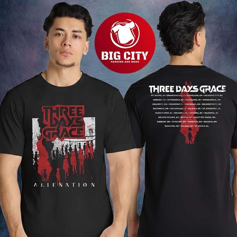 Three Days Grace Tour 2026 Alienation Two Sided Shirt
