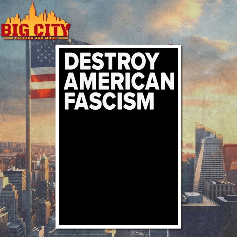 Tom Morello’s wearing destroy American fascism shirt