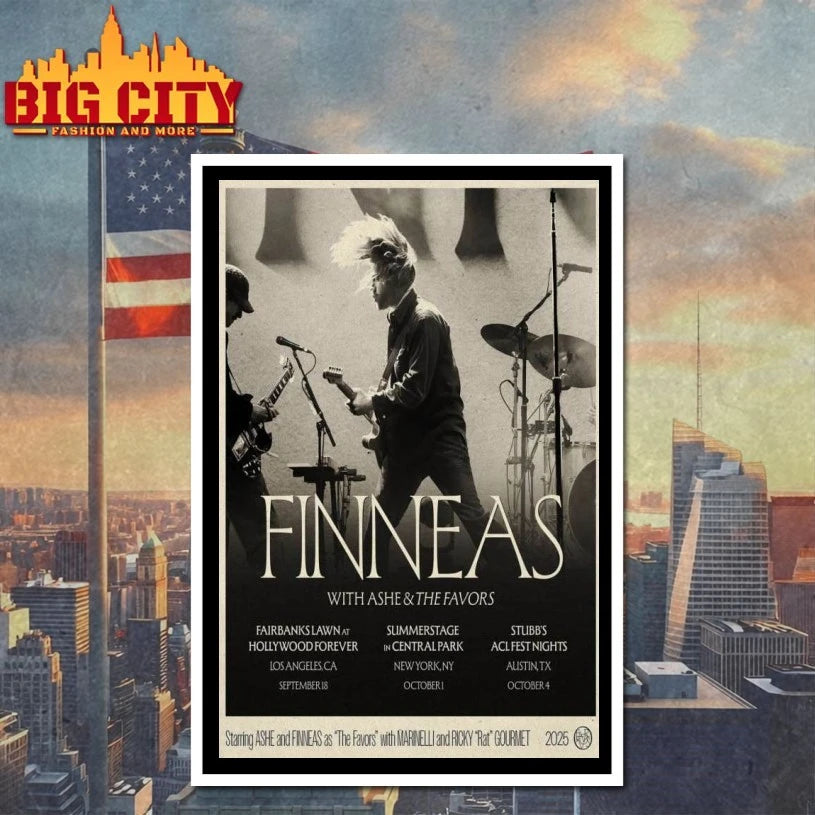 Tour 2025 Finneas Ashe & The Favors Poster shirt