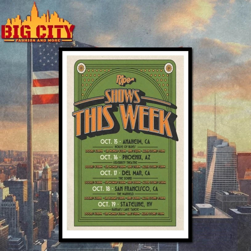 Tour Ripe 2025 Poster Shirt