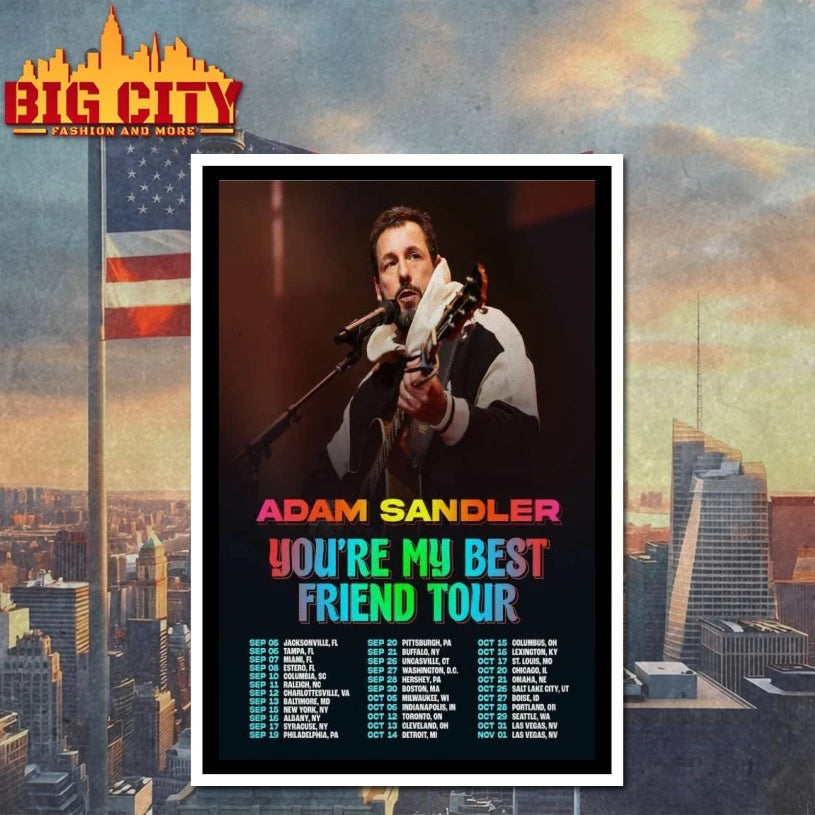 Tour Sept & Oct 2025 Adam Sandler Poster shirt