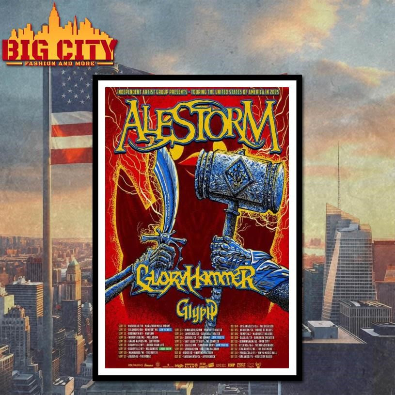 Tour Summer 2025 Alestorm Poster shirt