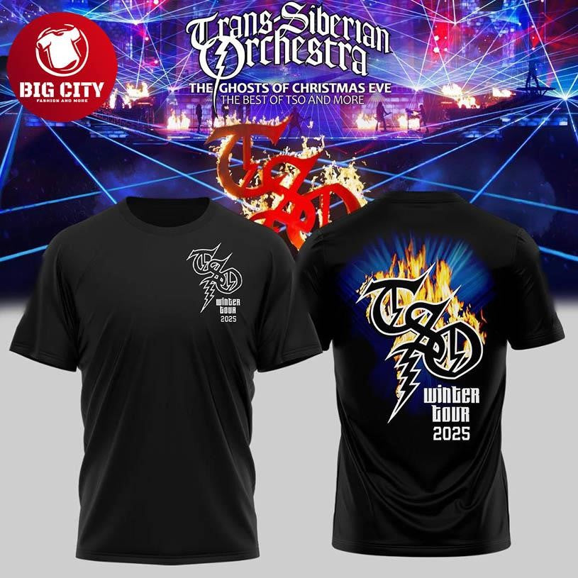 Trans-Siberian Orchestra 2025 Winter Tour Celebrating Two Sided Shirt